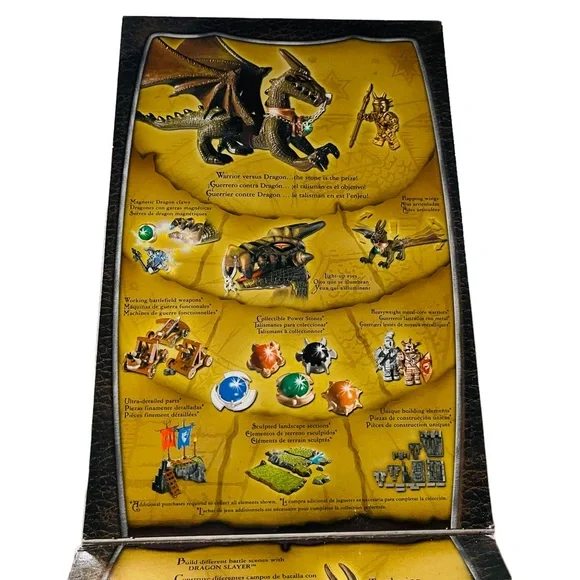 MEGA BLOKS DRAGONS, DRAGON SLAYER #9871 - NEW Open Box Fantasy Toys 8+ vintage - Picture 9 of 9